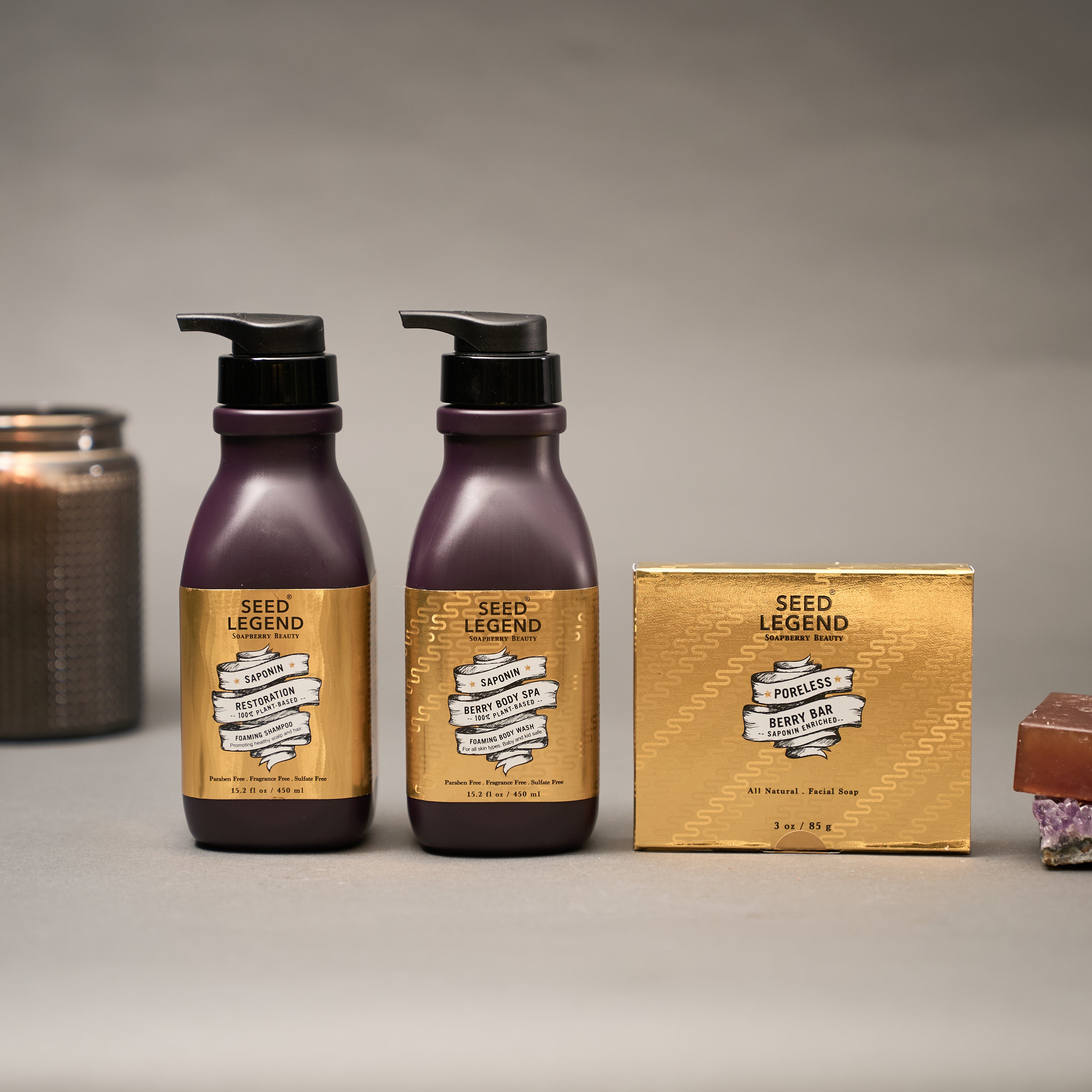 シャンプー Berry Sensitive Skin & Scalp Bundle – Soapberry Clean Beauty | SEED