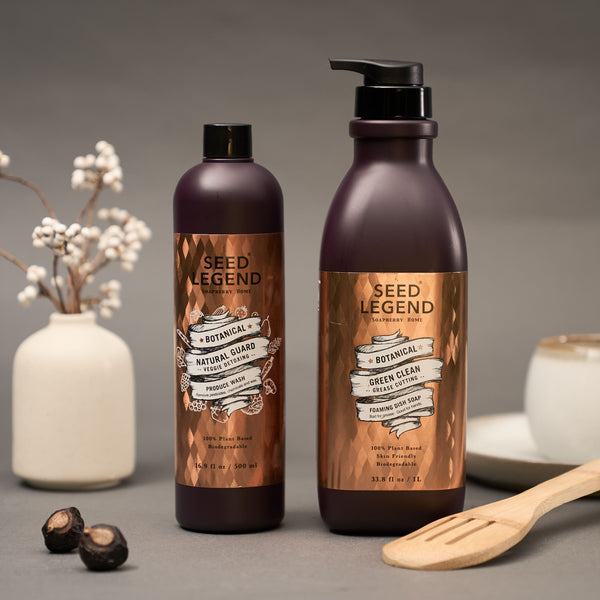 Natural Dish & Produce Cleaner Set – Safe for Home & Food | SEED